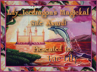 Magickal Site Award August 19, 2004