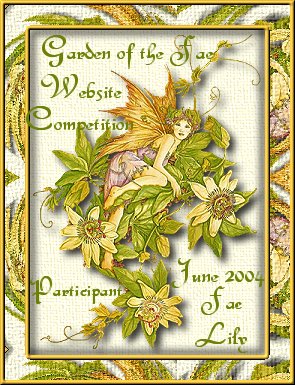 WOSIB Garden of the Fae Website Competition Participation Award