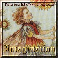 Imagination seal from Little Un's website, inspired by Baker's timeless fairy folk